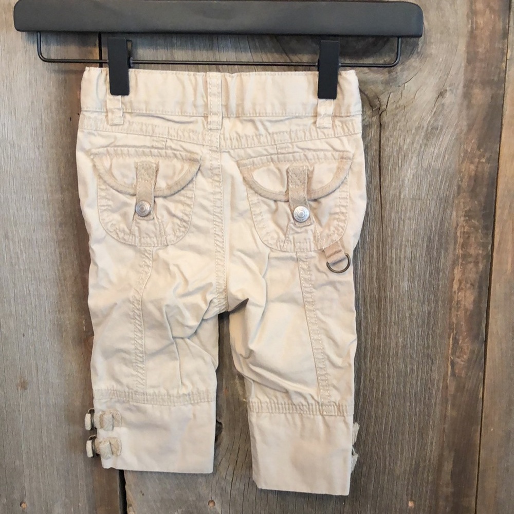 Old Navy Khaki Tan Crop Utility Pant 5 Pocket Size 2t - Picture 3 of 14